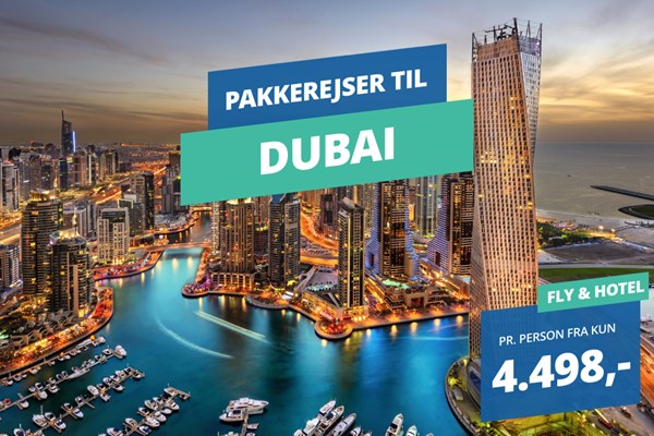 Få en solrig ferie i Dubai med direkte fly fra kun 4.498,- – inklusive 7 nætter på hotel med morgenmad