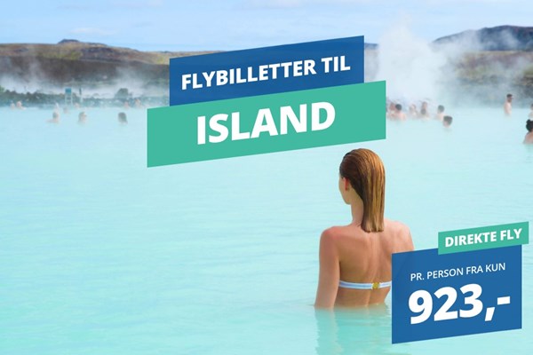 Flyv direkte på forlænget weekend til Island fra 4 forskellige danske lufthavne fra 923,-