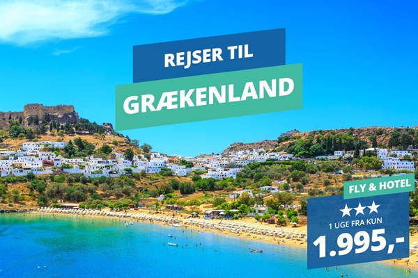 Planlæg din næste ferie: En uge i Grækenland til under 2.000 kr.