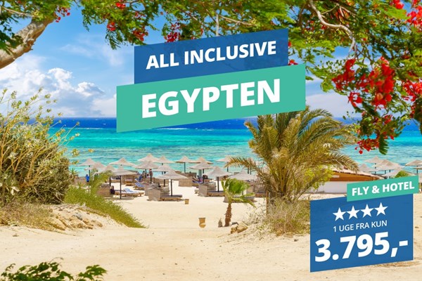 Varme rejser til Egypten med All Inclusive fra kun 3.795,-