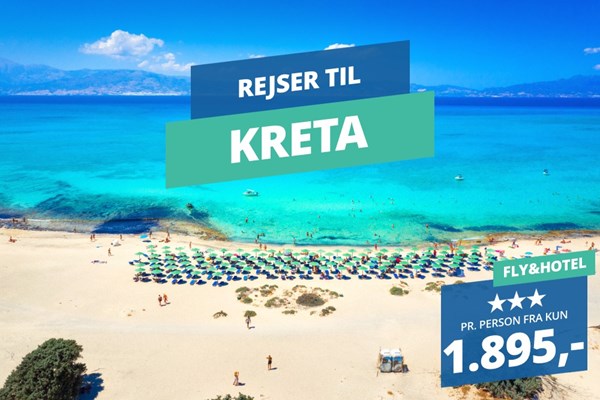 Kreta venter – Book en uge med fly og hotel fra 1.895,-