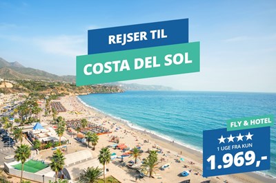 4-stjernede sommerrejser til Costa Del Sol fra 1.969.-