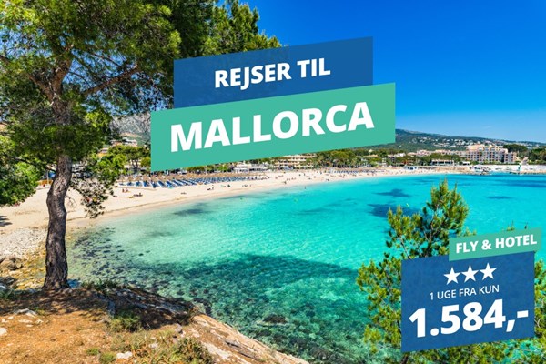 1 uge på Mallorca – Afbudsrejser fra kun 1.584,-