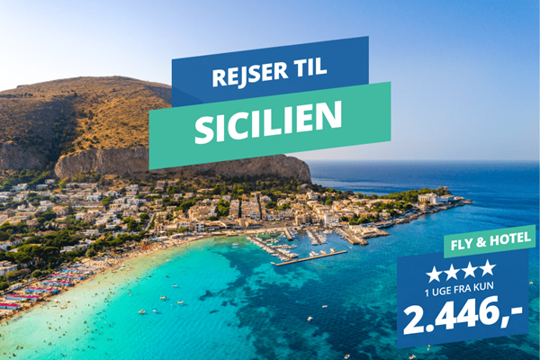 Rejs på en uges ferie til Sicilien med fly og 4★ resort med morgenmad fra 2.446,-