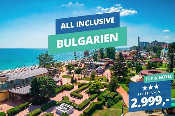 Bulgarien med All inclusive fra 2.999,-🛫