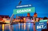 Getaway til Gdansk: Bo 3 nætter på hotel fra kun 867,- inkl. fly t/r!