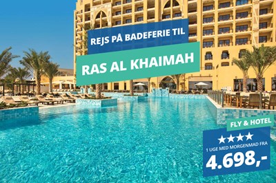 4★ badeferie i Ras Al Khaimah nær Dubai fra 4.698,- 4★ badeferie i Ras Al Khaimah nær Dubai fra 4.698,-