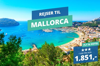 1 uge på Mallorca – Afbudsrejser fra kun 1.851,-