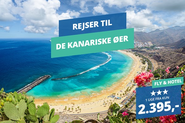 Rejs til De Kanariske Øer i november fra 2.395,- med fly t/r og hotel!