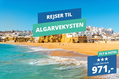 1 uge på Algarvekysten – Afbudsrejser fra kun 971 kroner!