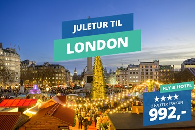 Rejs på juletur til London inkl. fly & 4★ hotel fra 992,- Rejs på juletur til London inkl. fly & 4★ hotel fra 992,-