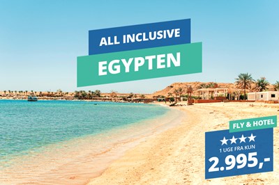 Få en strålende start på det nye år med sol og varme – 4★ rejser til Egypten med All Inclusive fra 2.995,-