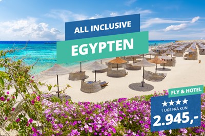 Få en strålende start på det nye år med sol og varme – 4★ rejser til Egypten med All Inclusive fra 2.945,-