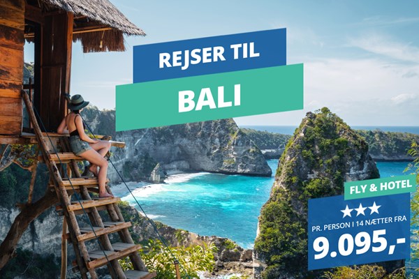 Afslapning på Bali med sol, varme og skønne strande i 2 uger fra 9.095,-