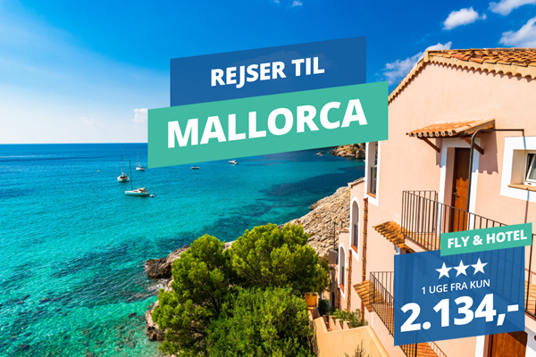 Book din billige forårsrejse til Mallorca fra 2.134,-