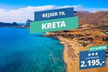 Solrige Kreta venter – Book en uge med fly og hotel fra 2.195,-