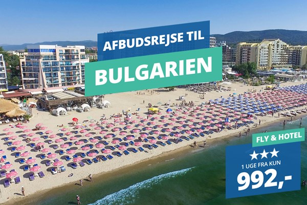 Billig afbudsrejse fundet! Rejs billigt til Bulgarien på mandag med TUI for kun 992,- med halvpension!