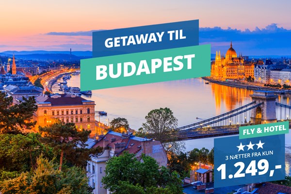 Storbytur til Budapest – 3 nætter med fly og 3★ hotel med morgenmad for 1.249,-