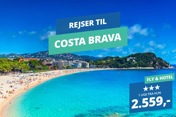 Rejs billigt på 4★ ferie i september til Costa Brava fra KUN 2.559,-