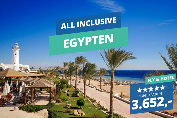 5★ vinterrejser til varme Egypten med All inclusive fra 3.652,-