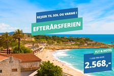 Rejs til sol & sommer i skolernes efterårsferie fra kun 2.568,-