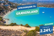 Afbudsrejser til solrige Grækenland fra 2.241,-