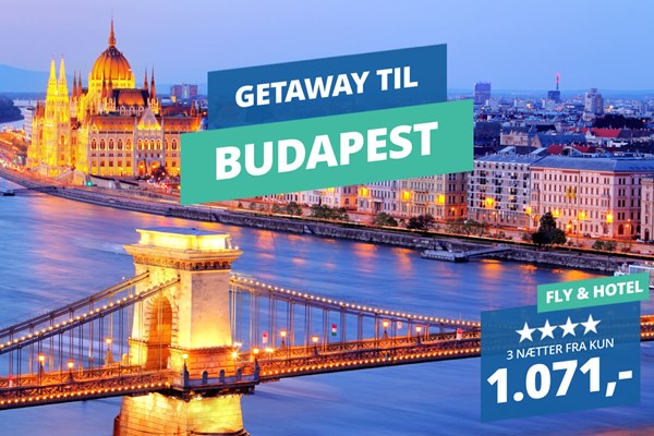 Rejs på storbyferie til Budapest – 3 nætter med fly og 4★ hotel fra 1.071,-