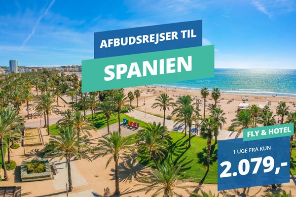 1 uges ferie i Spanien – Afbudsrejser fra 2.079,-