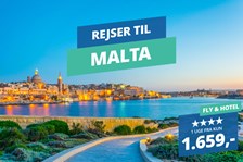 Få det bedste af Malta – 1 uge med fly t/r og 4? hotel fra 1.659,-