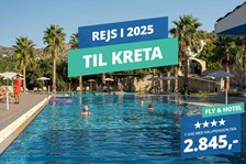 Rejs til Kreta i 2025 og nyd 7 nætter på et 4? hotel med halvpension fra KUN 2.845,-