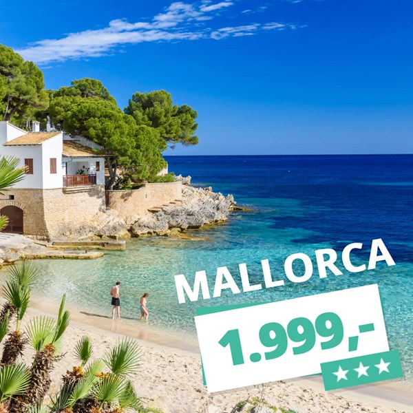 Drømmeferie på Mallorca – Fly og hotel fra kun 1.999,-