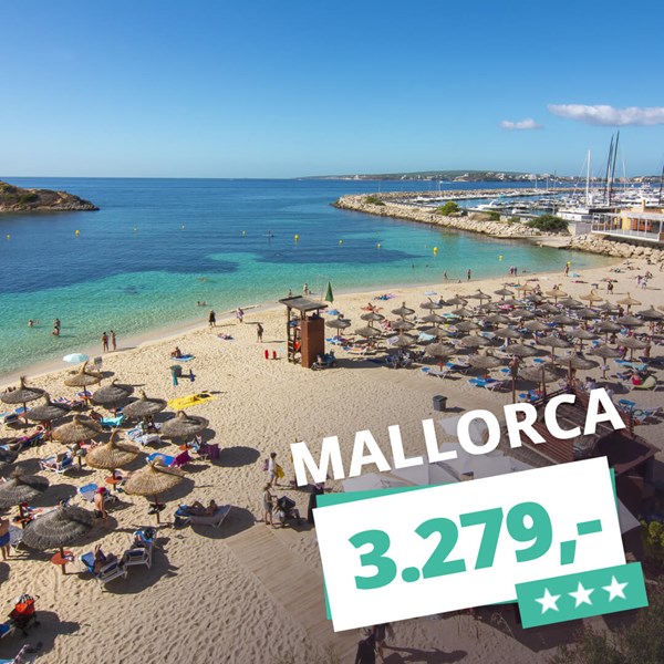 Ferie på Mallorca med All Inclusive – 1 uge i maj fra 3.279,-