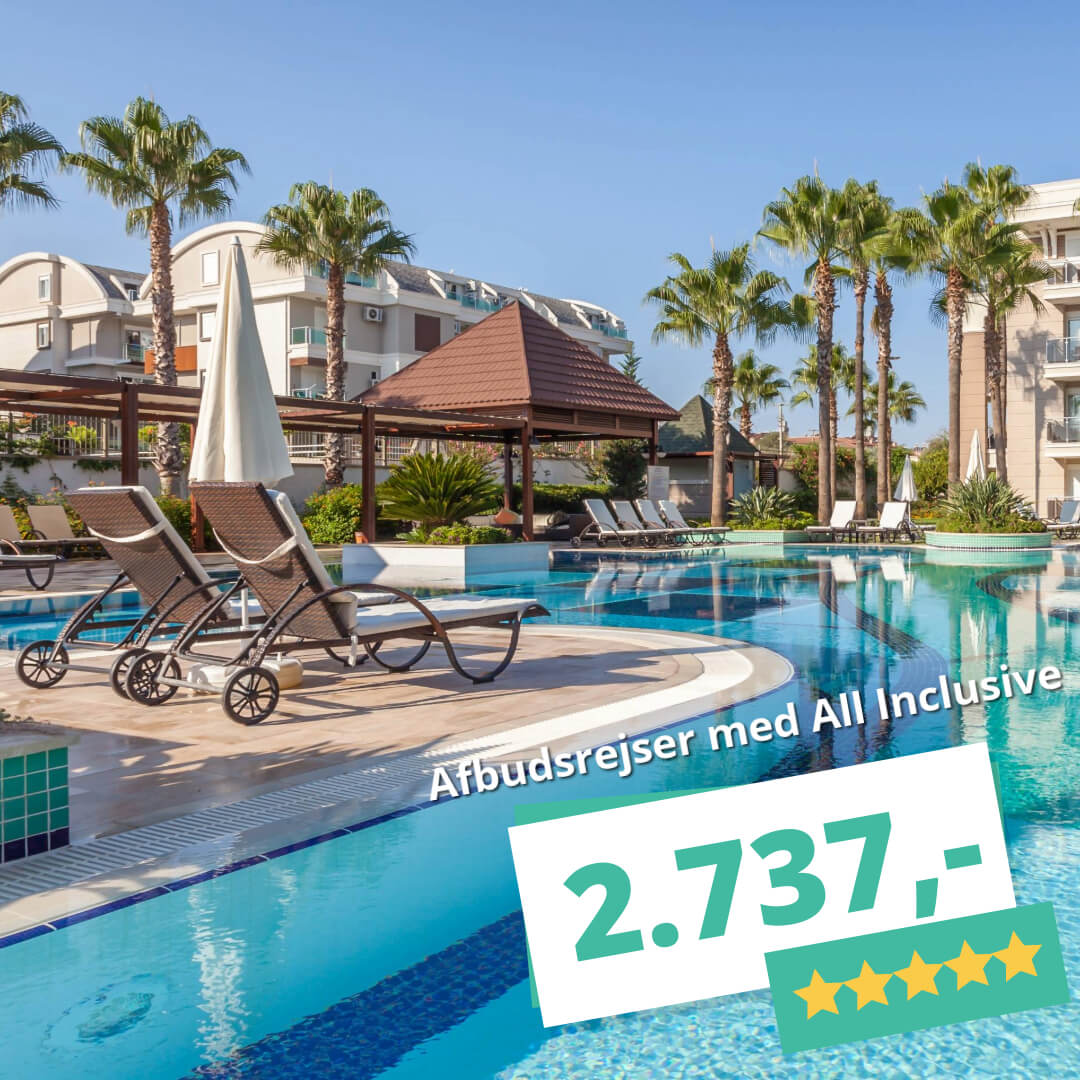 5-stjernede afbudsrejser med All Inclusive fra kun 2.737,-