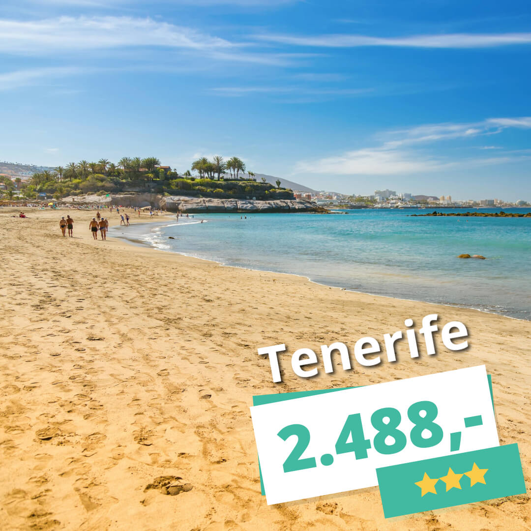 1 uges afslapning på Tenerife – Rejs afsted på en afbudsrejse fra kun 2.488,-