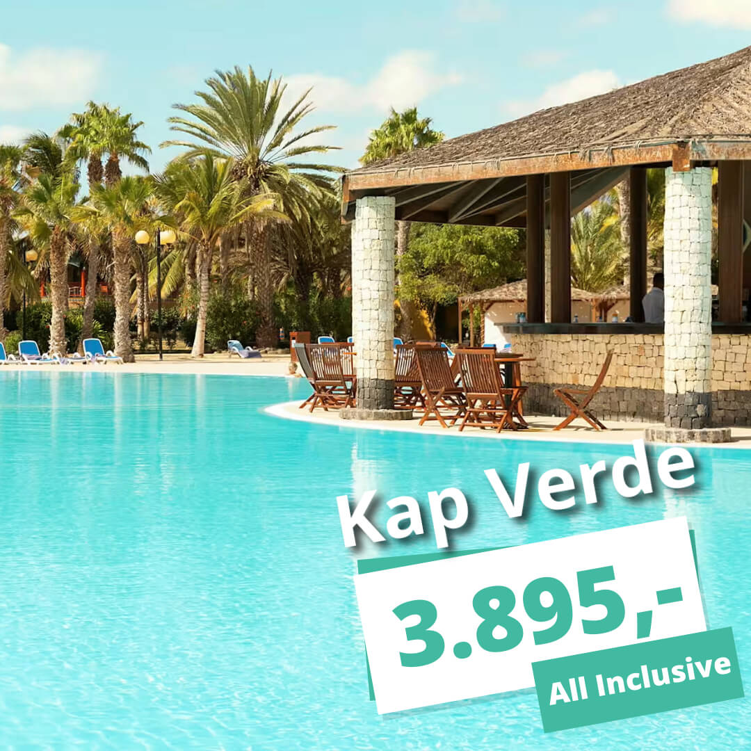 Rejs til Kap Verde på mandag All Inclusive for 3.895,-