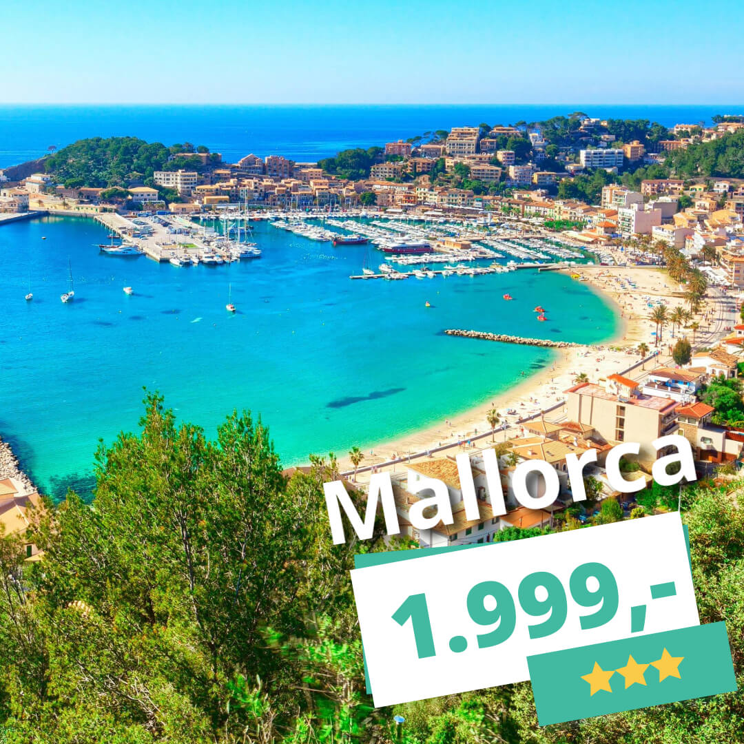 Var det noget med en afbudsrejse til Mallorca? Rejs afsted inden for 14 dage med fly og hotel fra kun 1.999,-