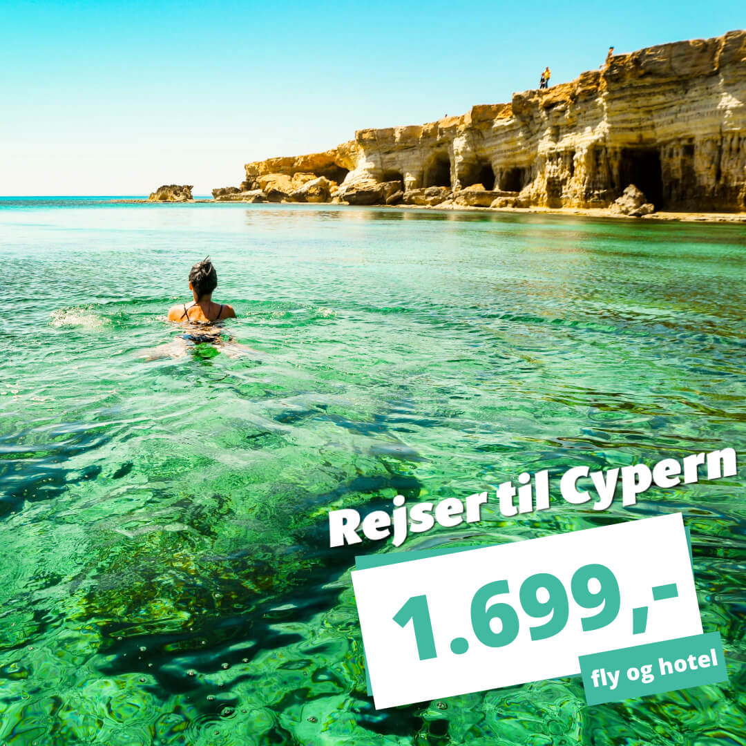 1 uges ferie på Cypern til spotpris – afbudsrejser fra 1.699,-!