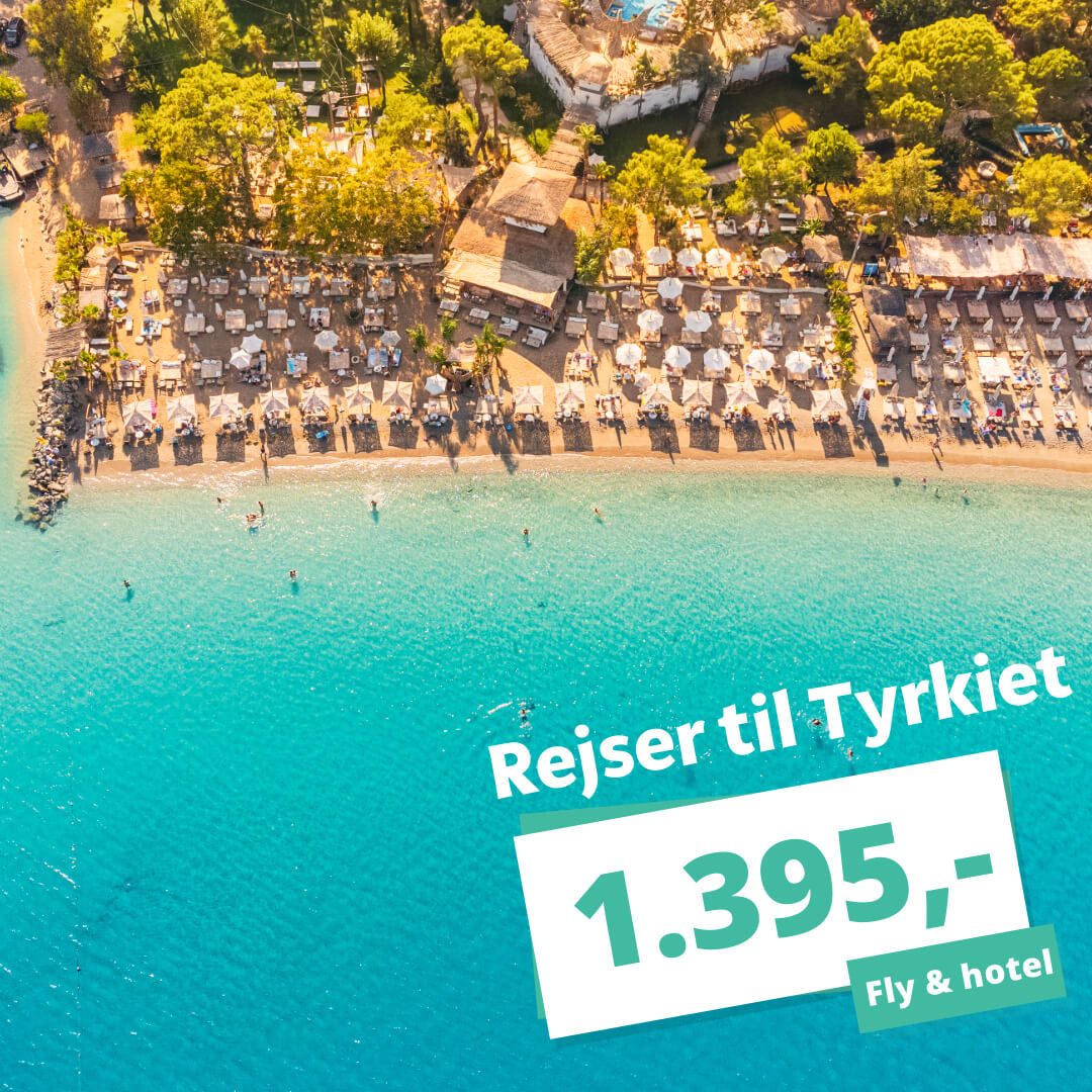 Billig ferie? Afbudsrejser til Tyrkiet fra 1.395 kr. inkl. fly og hotel
