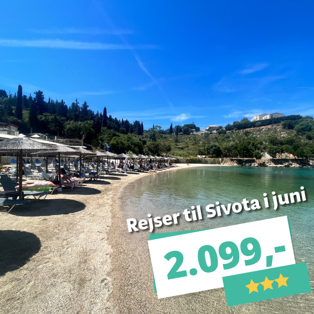 1 uge i Sivota i juni fra 2.099 kr. – inkl. fly og 3? hotel
