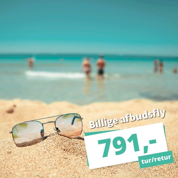 Flyv sydpå fra kun 791 kr. – sol og strand venter!