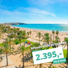 Afbudsrejser til Spanien – 7 dages ferie fra 2.395 kr.