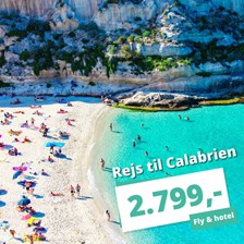 Kan du rejse til Italien på mandag? 1 uges ferie med fly t/r og ophold på 3★ Hotel Torre Marino i Calabrien for 2.799,-