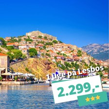 Ferie på Lesbos i august – 1 uge med morgenmad fra kun 2.299 kr.