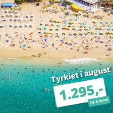 Billige pakkerejser til Tyrkiet i august – priser fra kun 1.295 kr.