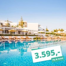 Grækenland i august med All Inclusive – fra 3.595 kr. pr. person