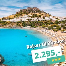 Afbudsrejser til solrige Rhodos fra 2.295,-
