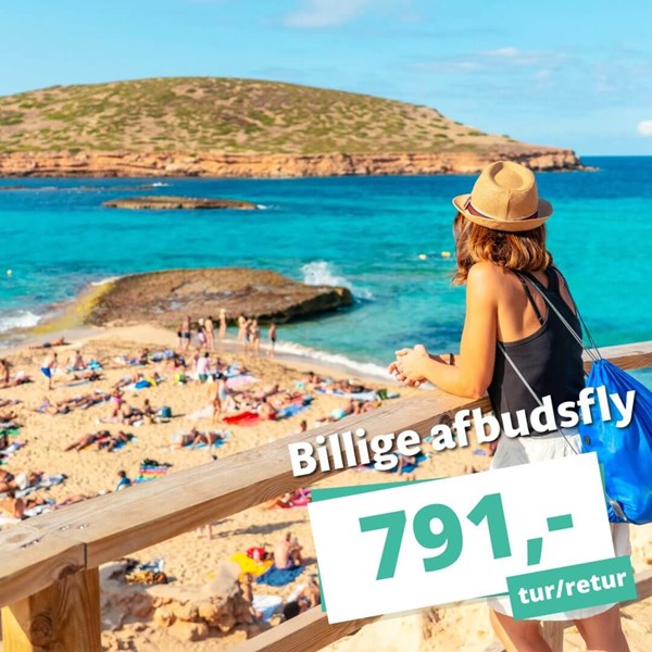 Billige afbudsfly sydpå fra kun 791 kr