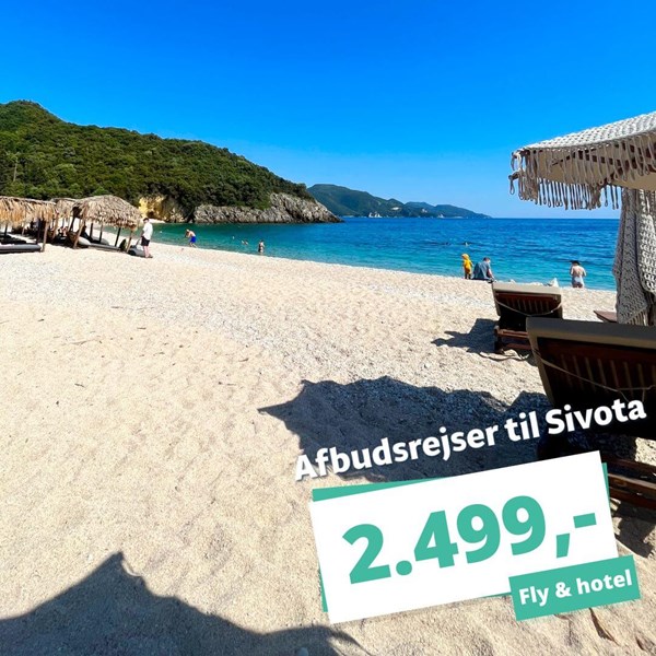 1 uge i Sivota – Afbudsrejser fra 2.499,- 1 uge i Sivota – Afbudsrejser fra 2.499,-