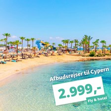 Billige afbudsrejser til Cypern fra 2.999,-