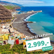 Rejs billigt til La Palma fra 2.999,- med fly t/r og 3? hotel! Rejs billigt til La Palma fra 2.999,- med fly t/r og 3? hotel!